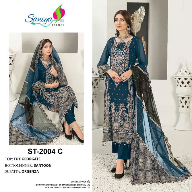 Saniya ST 2004 Fancy Festive Wear Wholesale Pakistani Salwar Suits Catalog